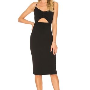 1.State Anthropologie Bodycon cutout midi dress